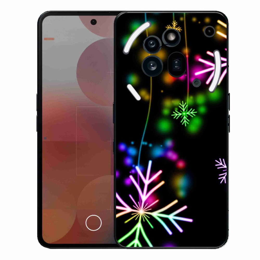 Gélový kryt mmCase na Nothing Phone (3a) Pro - farebné vločky