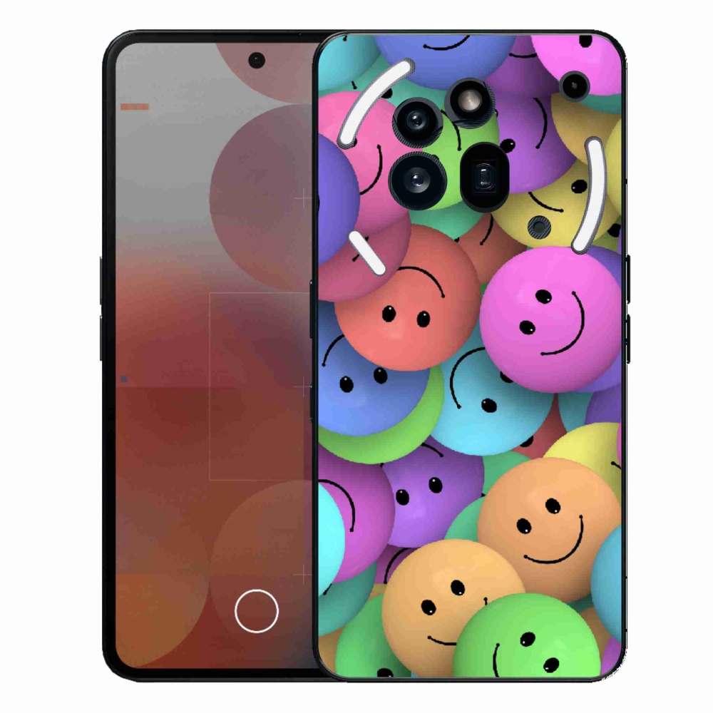 Gélový kryt mmCase na Nothing Phone (3a) Pre - farební smajlíci