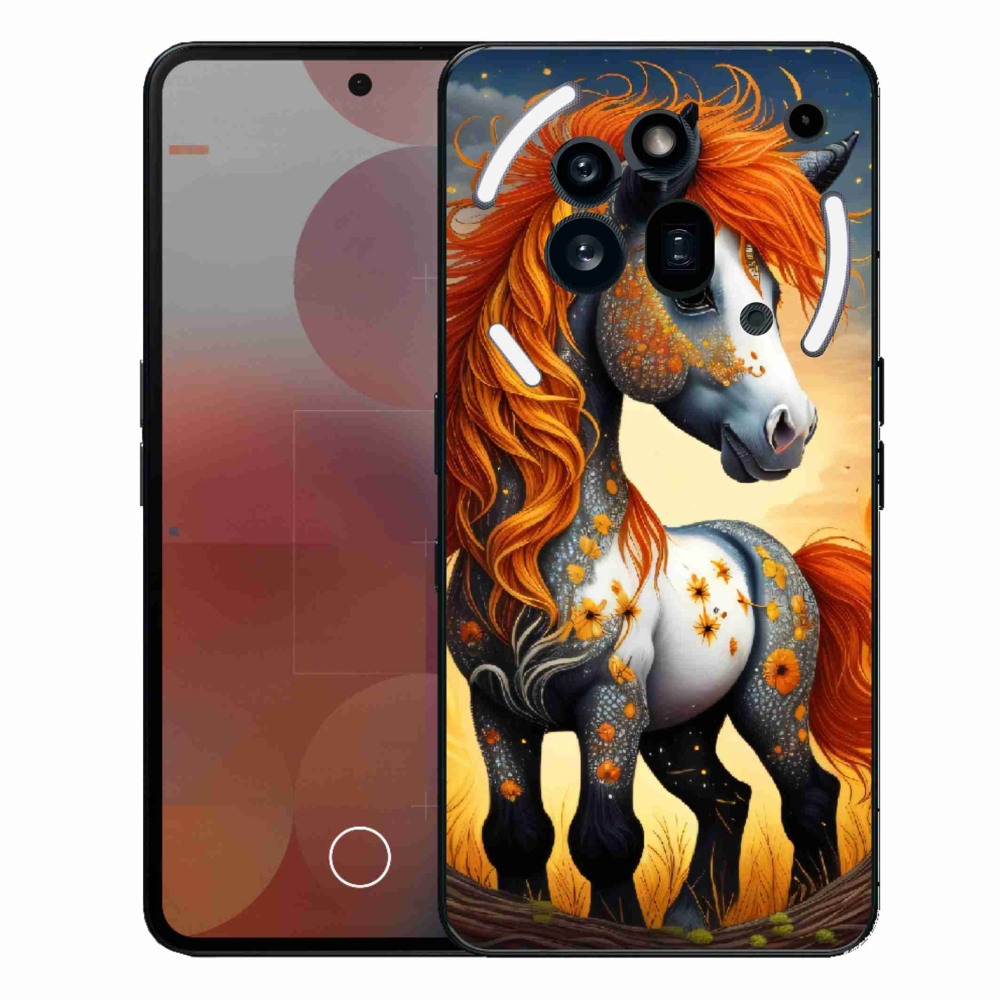 Gélový kryt mmCase na Nothing Phone (3a) Pro - farebný poník