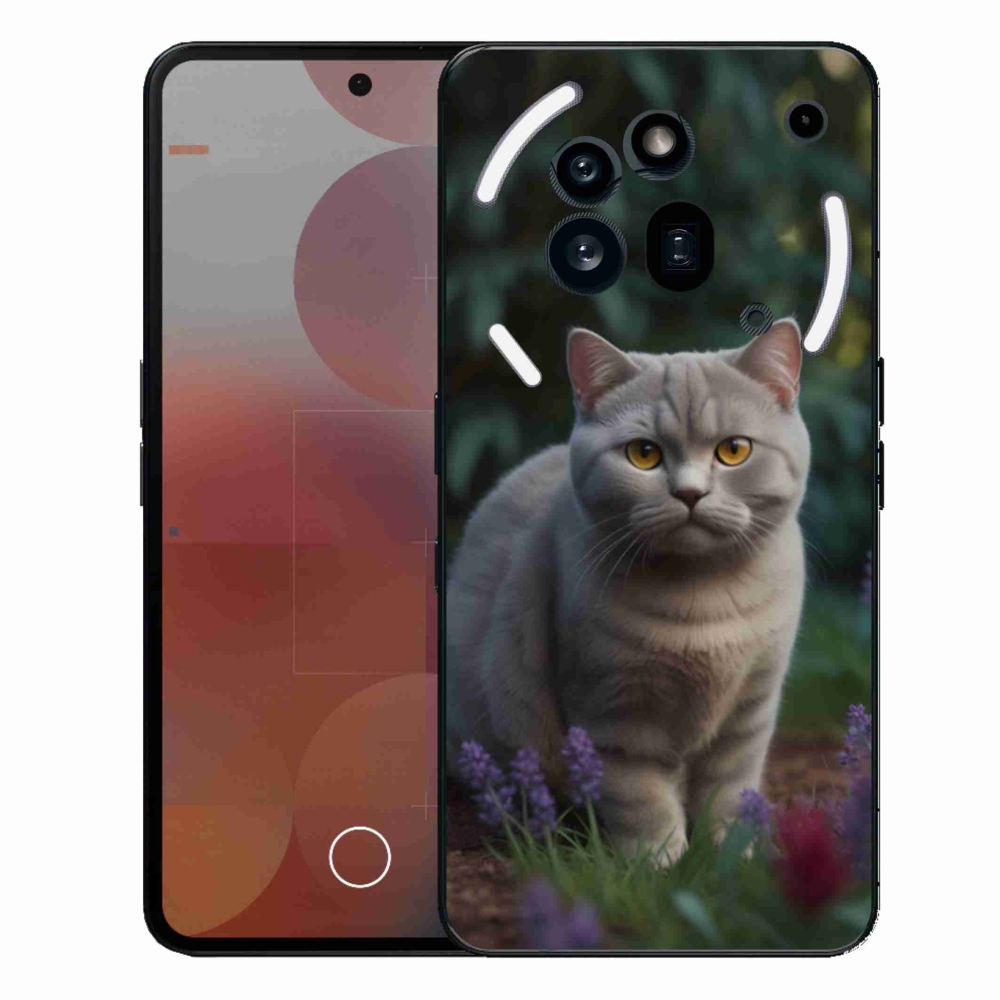Gélový kryt mmCase na Nothing Phone (3a) Pro - britská mačka