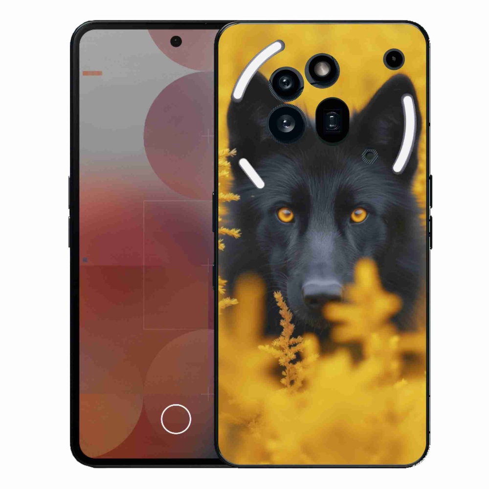 Gélový kryt mmCase na Nothing Phone (3a) Pro - čierny vlk 2