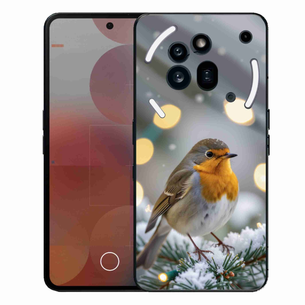 Gélový kryt mmCase na Nothing Phone (3a) Pro - červienka v zime