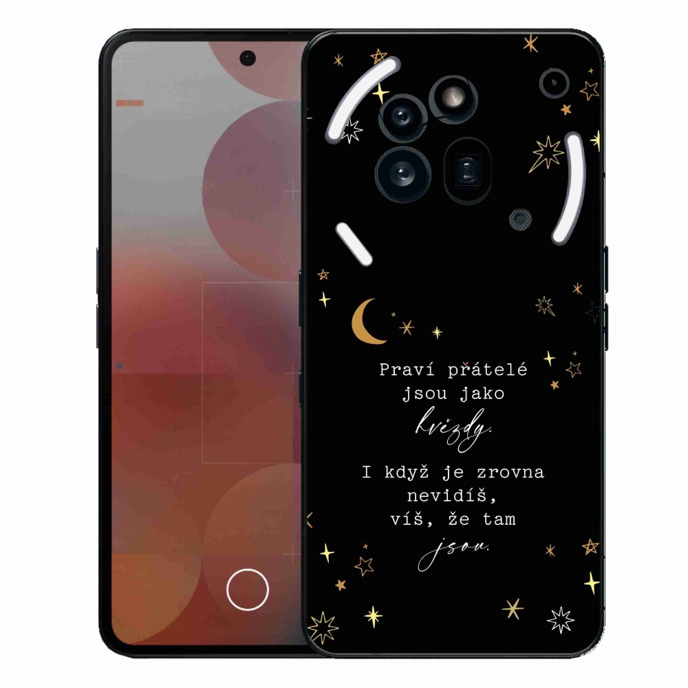 Gélový kryt mmCase na Nothing Phone (3a) Pro - citát 6 čierne pozadie