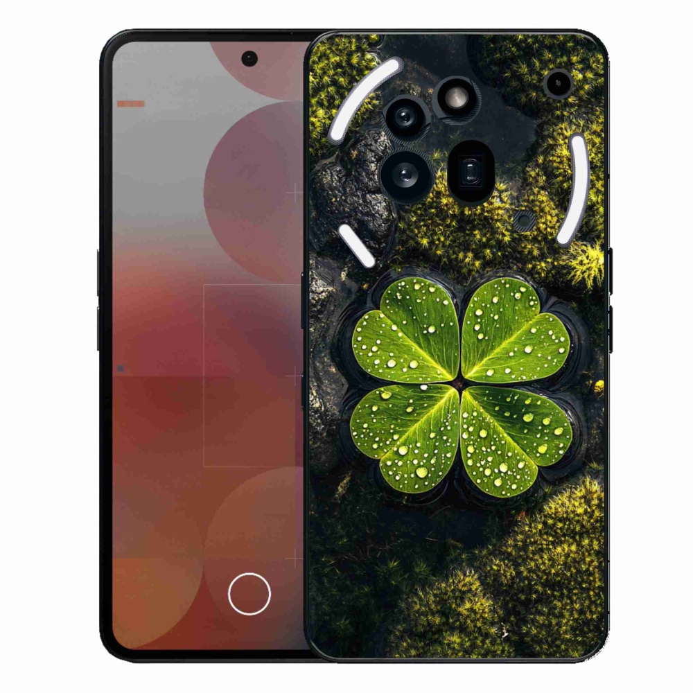 Gélový kryt mmCase na Nothing Phone (3a) Pro - štvorlístok