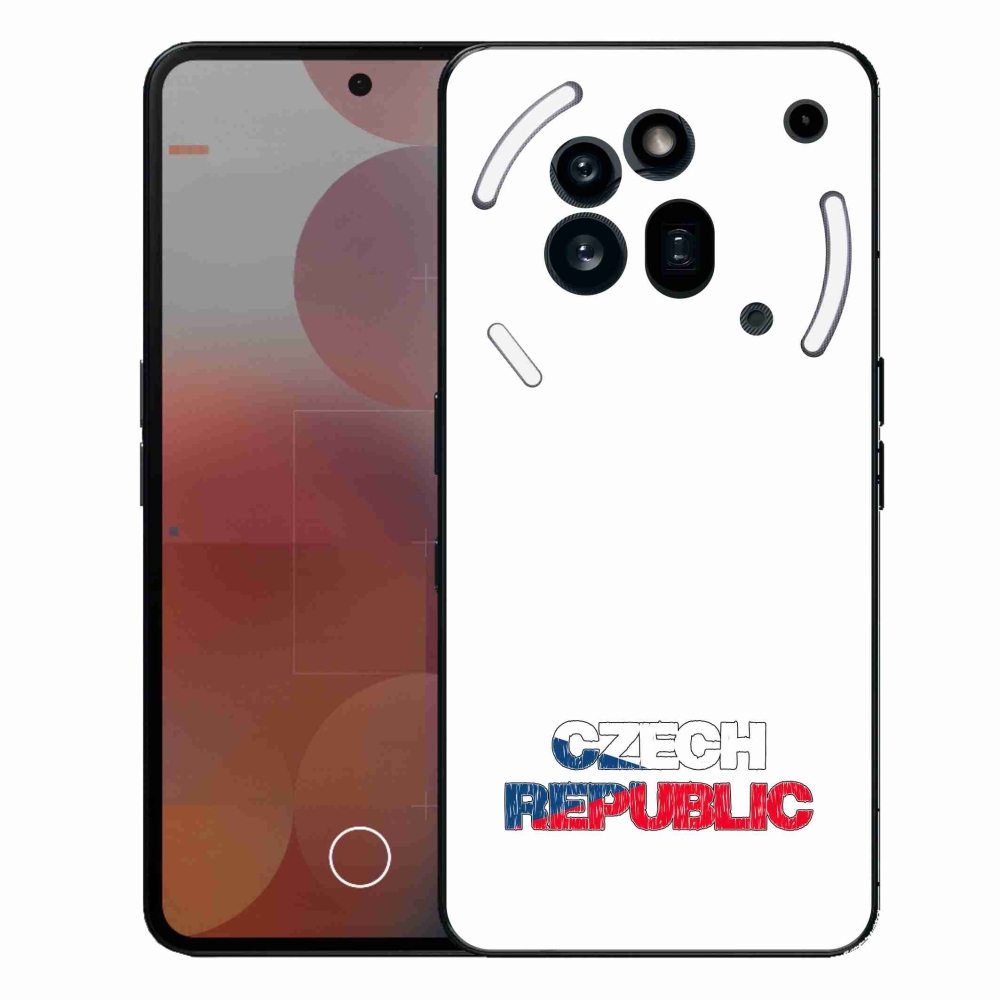 Gélový kryt mmCase na Nothing Phone (3a) Pro - Slovak Republic biele pozadie