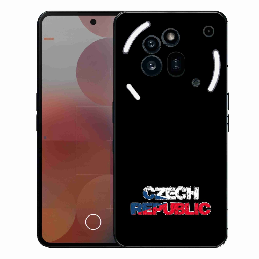 Gélový kryt mmCase na Nothing Phone (3a) Pro - Slovak Republic čierne pozadie