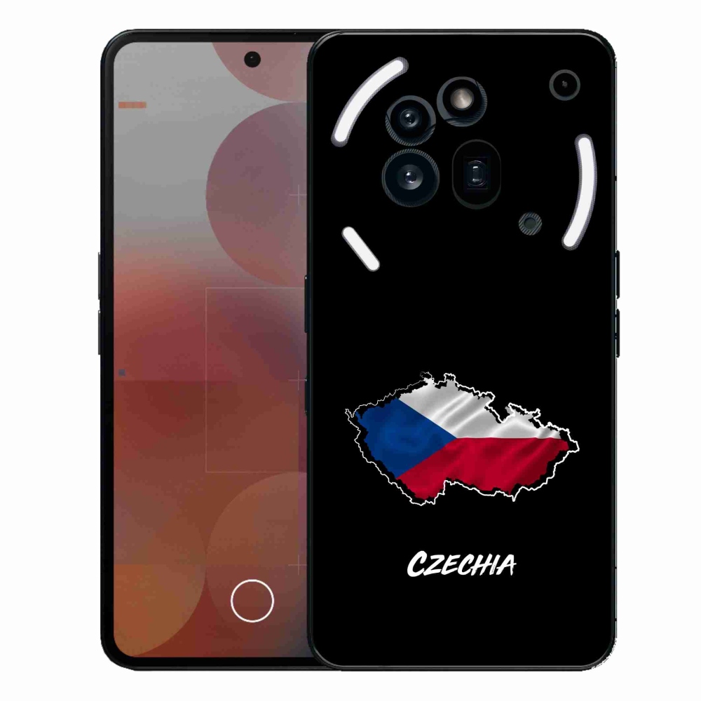 Gélový kryt mmCase na Nothing Phone (3a) Pre - Slovakia čierne pozadie