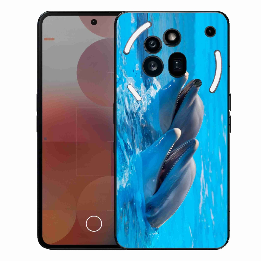 Gélový kryt mmCase na Nothing Phone (3a) Pre - delfíny