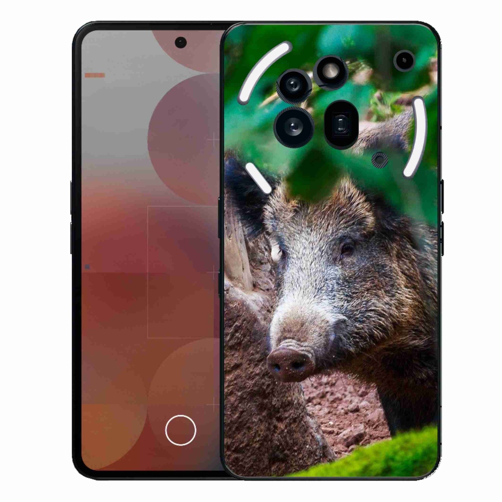 Gélový kryt mmCase na Nothing Phone (3a) Pre - divoké prasa