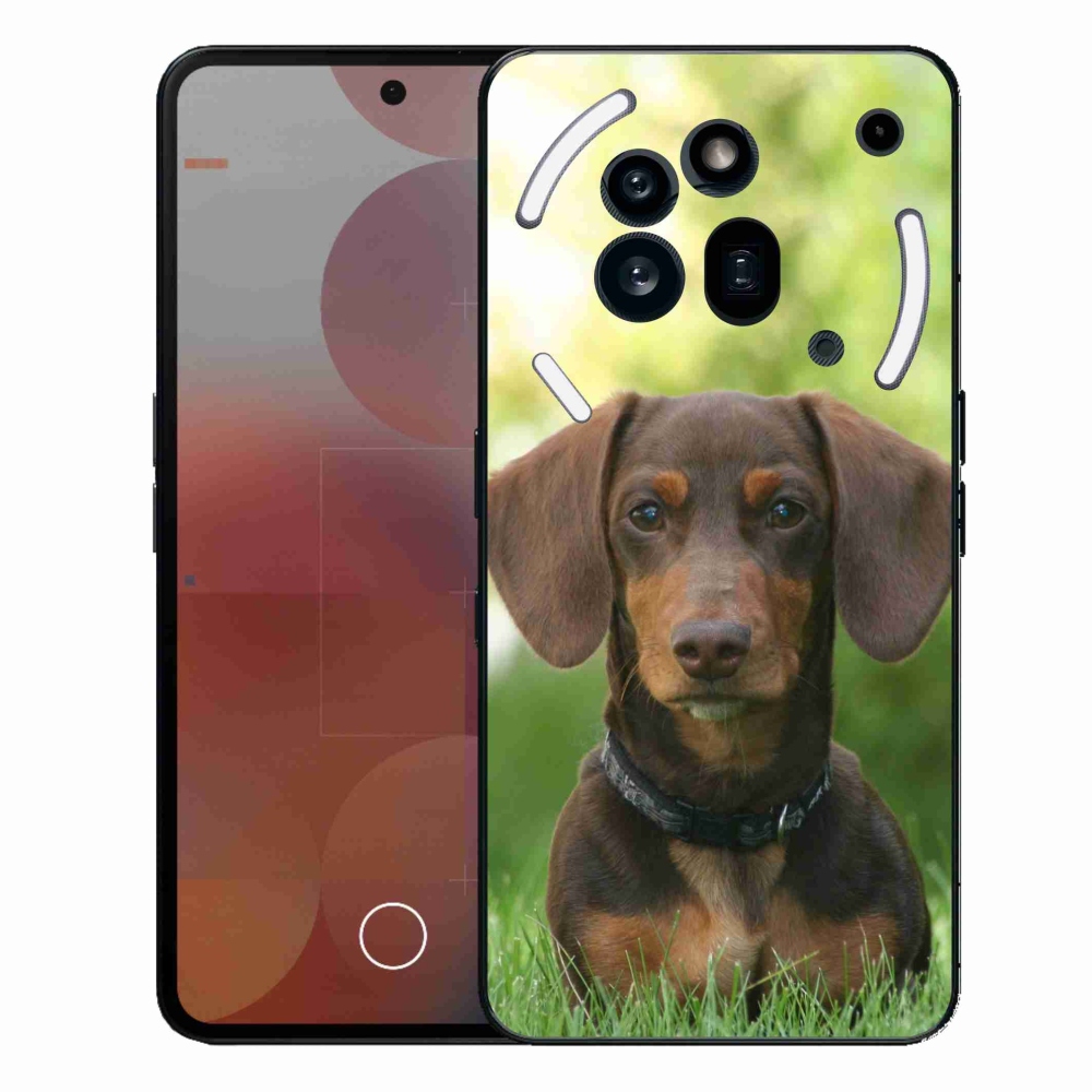 Gélový kryt mmCase na Nothing Phone (3a) Pro - hnedý jazvečík