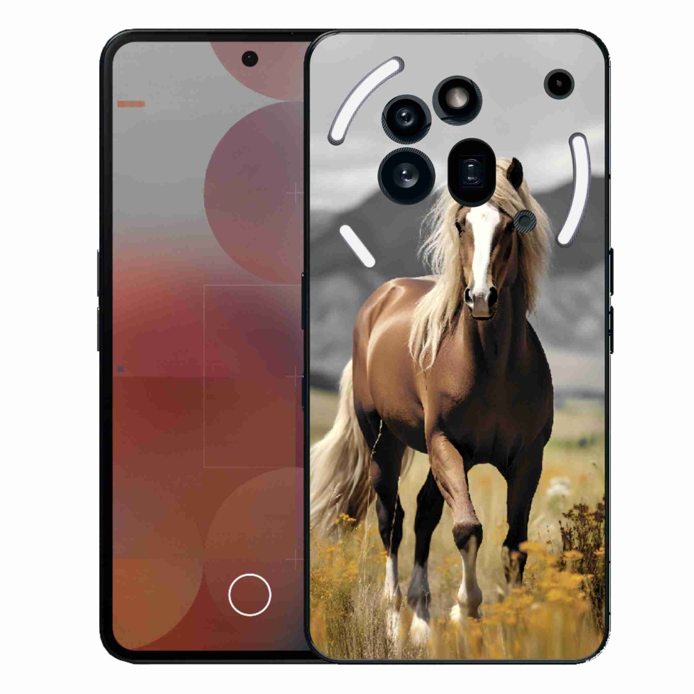 Gélový kryt mmCase na Nothing Phone (3a) Pro - hnedý kôň 1