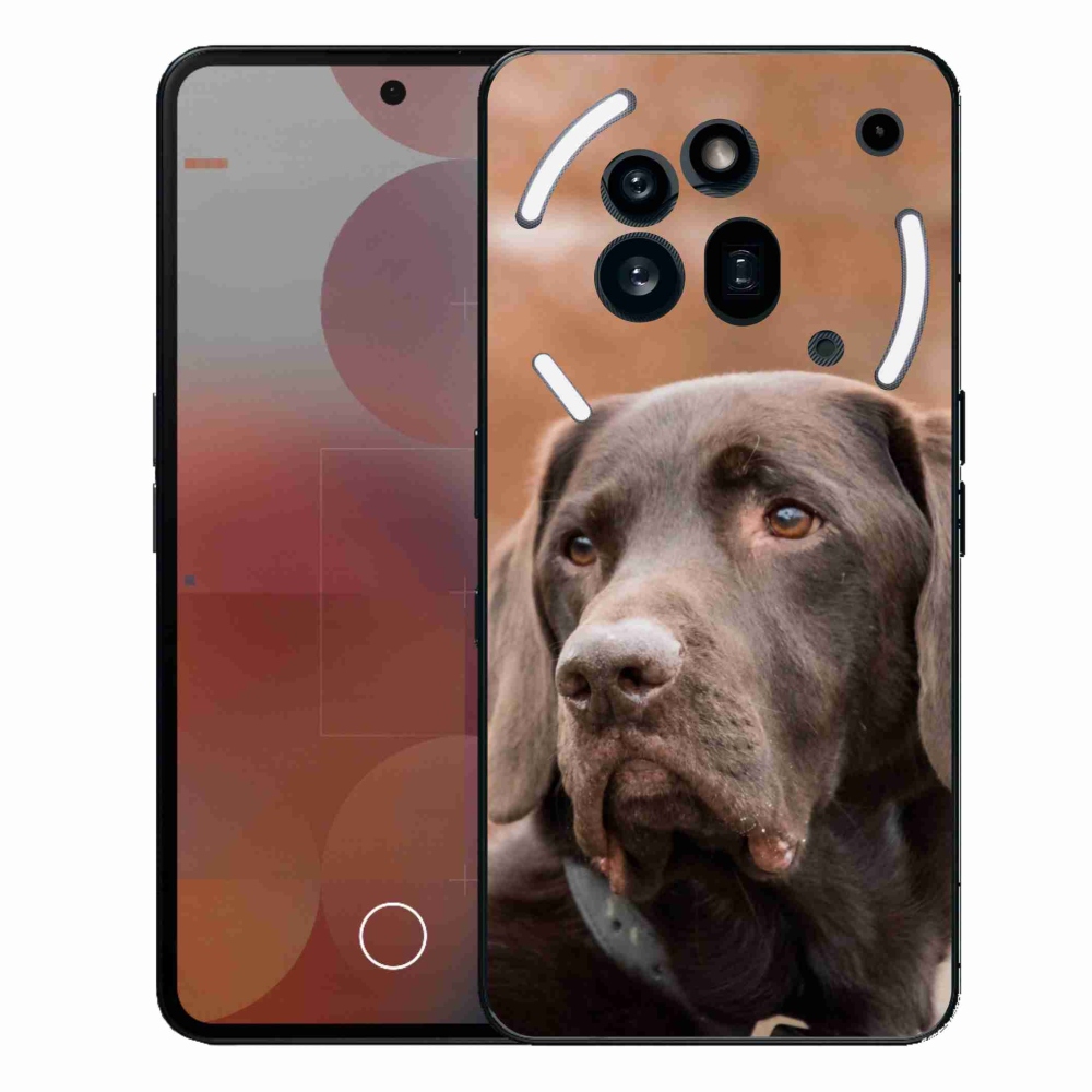 Gélový kryt mmCase na Nothing Phone (3a) Pro - hnedý labrador