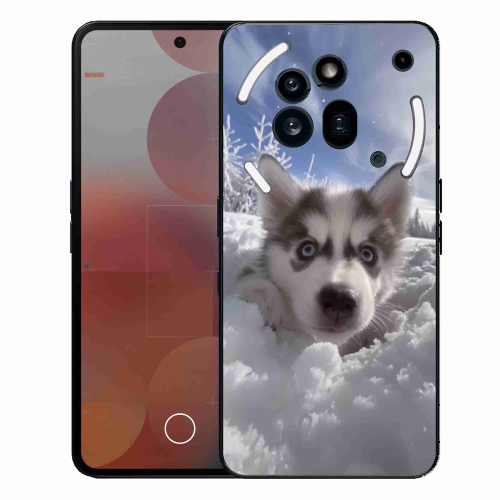 Gélový kryt mmCase na Nothing Phone (3a) Pre - husky v snehu