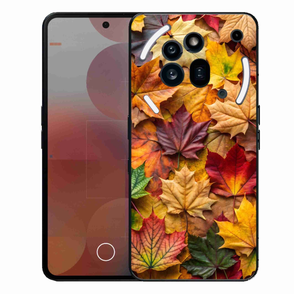 Gélový kryt mmCase na Nothing Phone (3a) Pre - javorové listy 2
