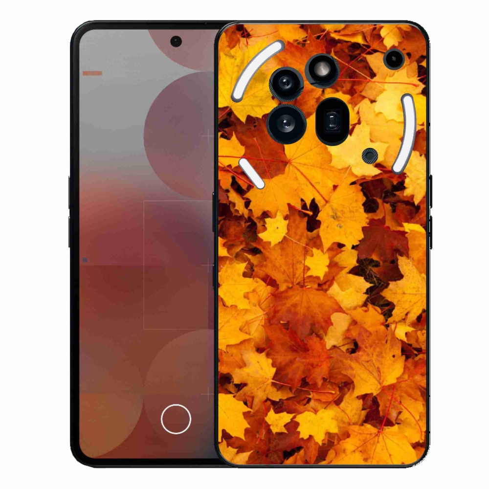 Gélový kryt mmCase na Nothing Phone (3a) Pre - javorové listy