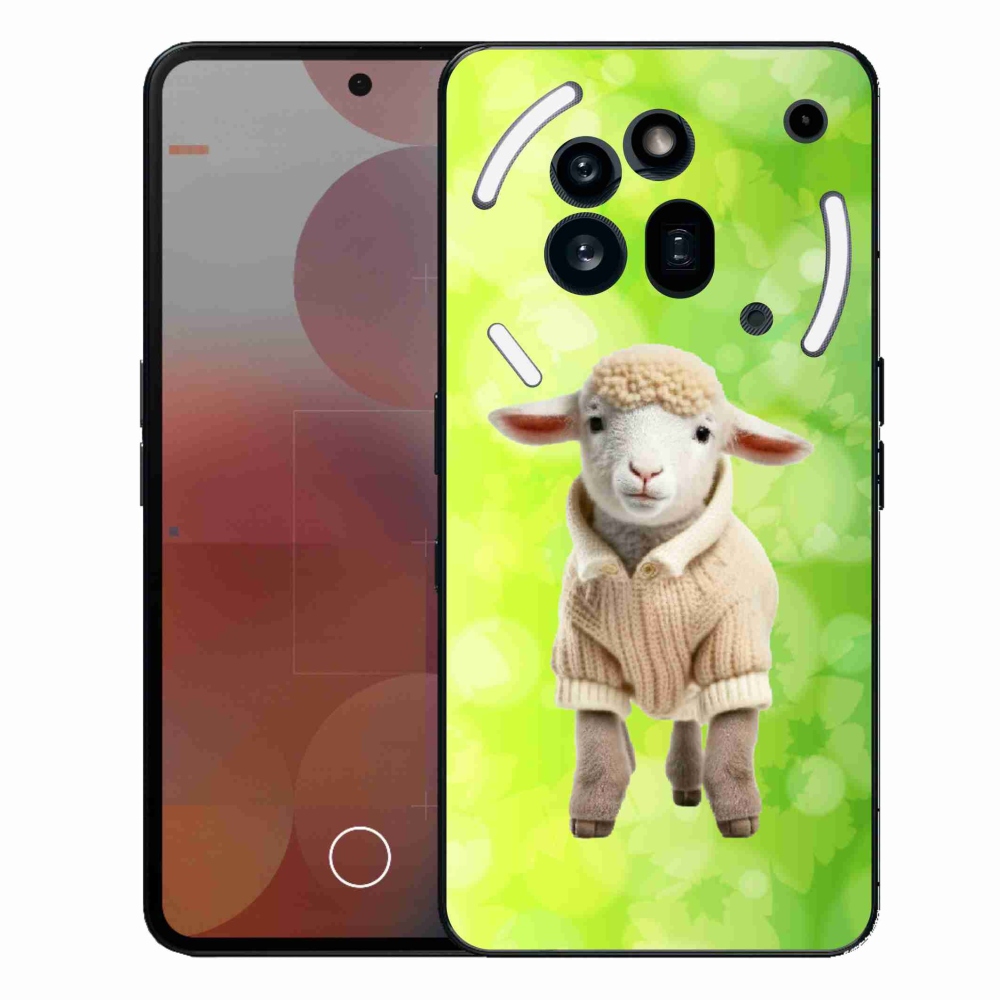 Gélový kryt mmCase na Nothing Phone (3a) Pre - jahňa vo svetri