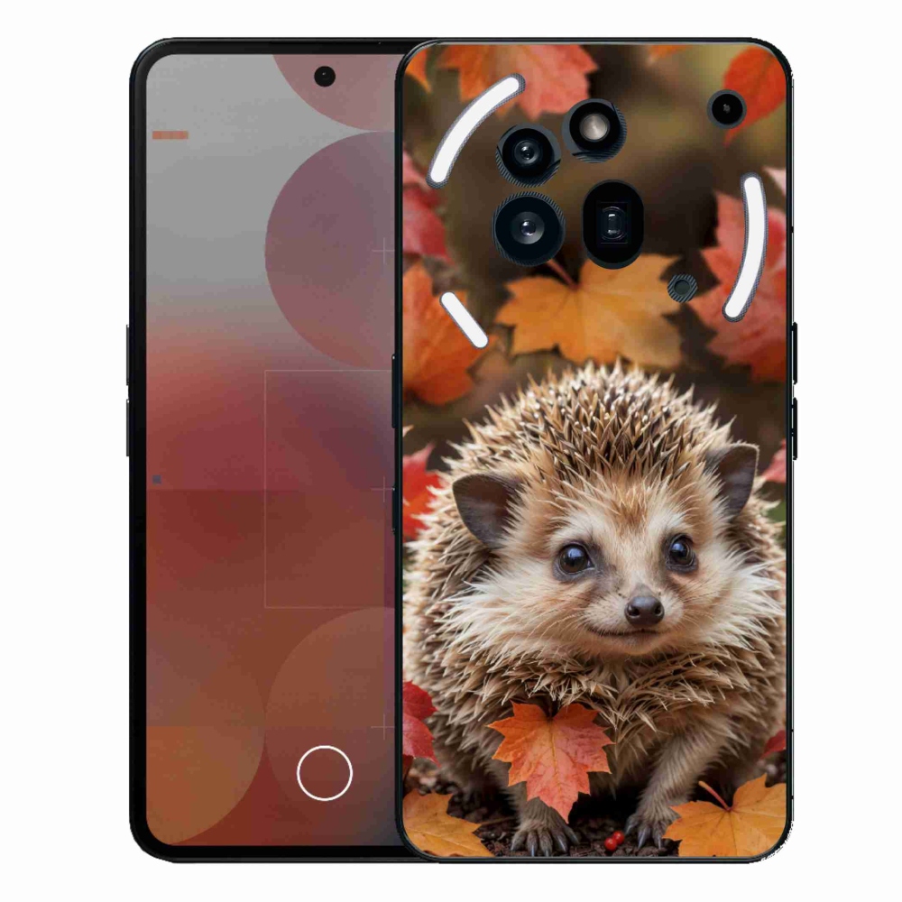 Gélový kryt mmCase na Nothing Phone (3a) Pre - ježko v lístia