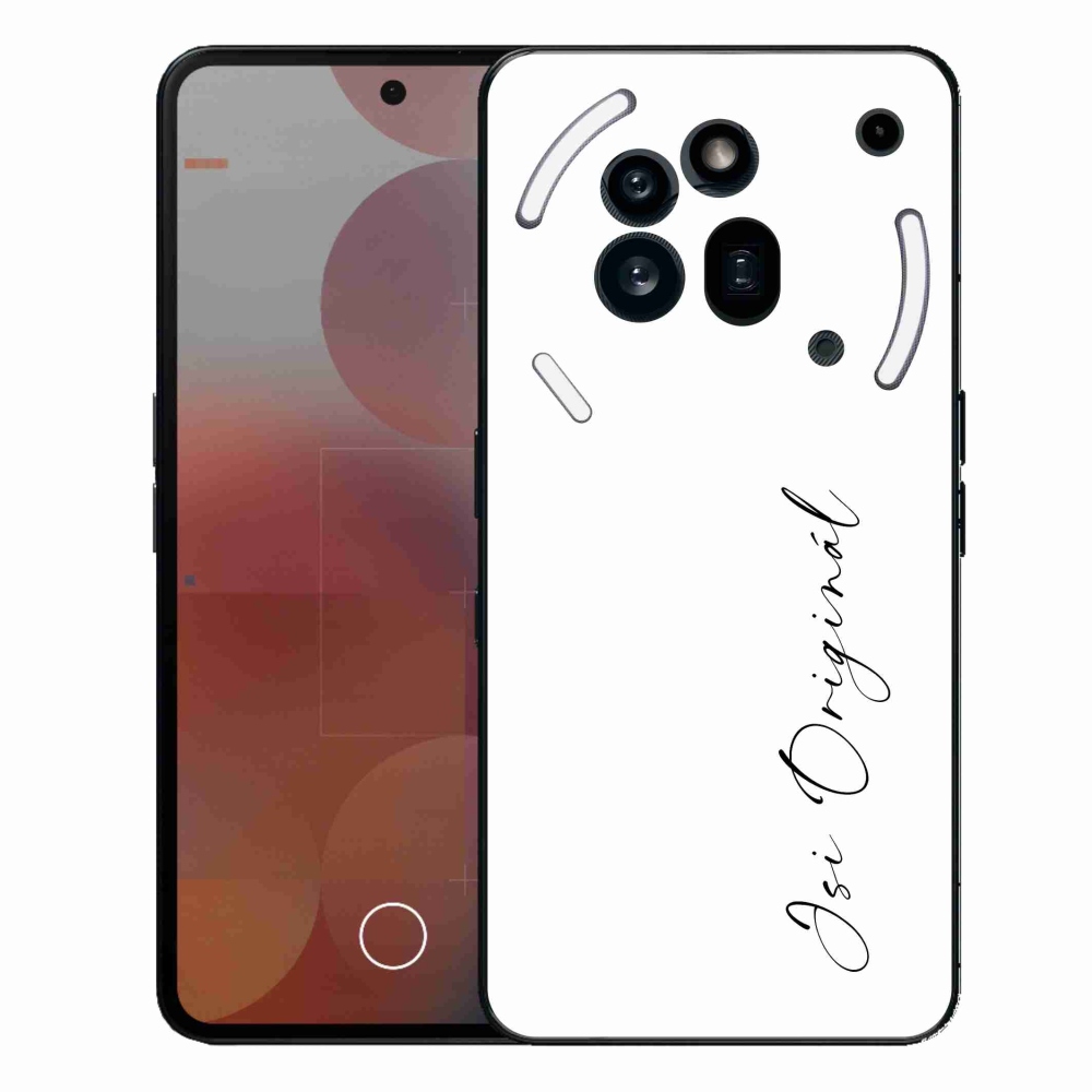 Gélový kryt mmCase na Nothing Phone (3a) Pre - si originál biele pozadie