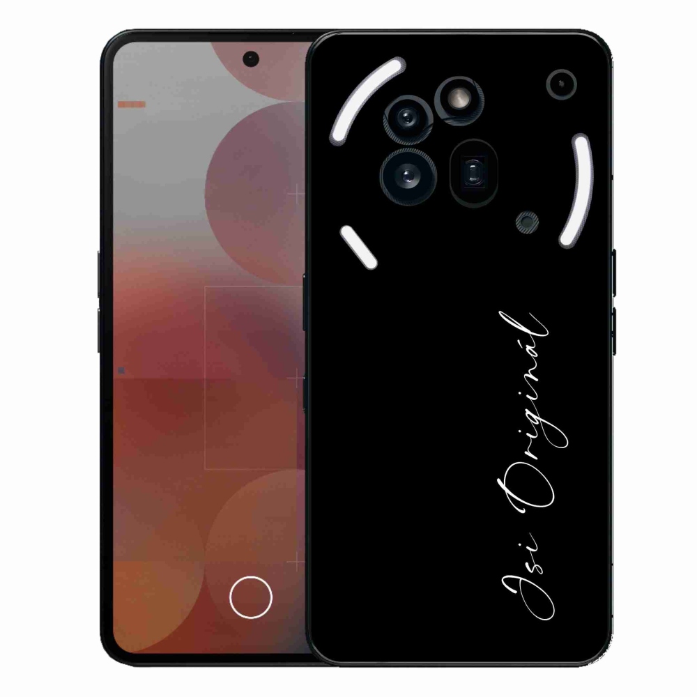 Gélový kryt mmCase na Nothing Phone (3a) Pre - si originál čierne pozadie