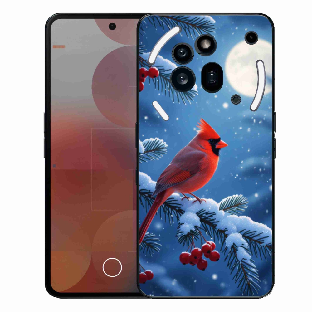 Gélový kryt mmCase na Nothing Phone (3a) Pro - kardinál červený