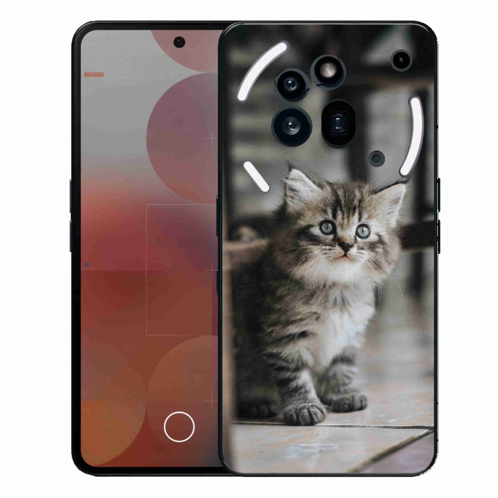 Gélový kryt mmCase na Nothing Phone (3a) Pro - mačiatko
