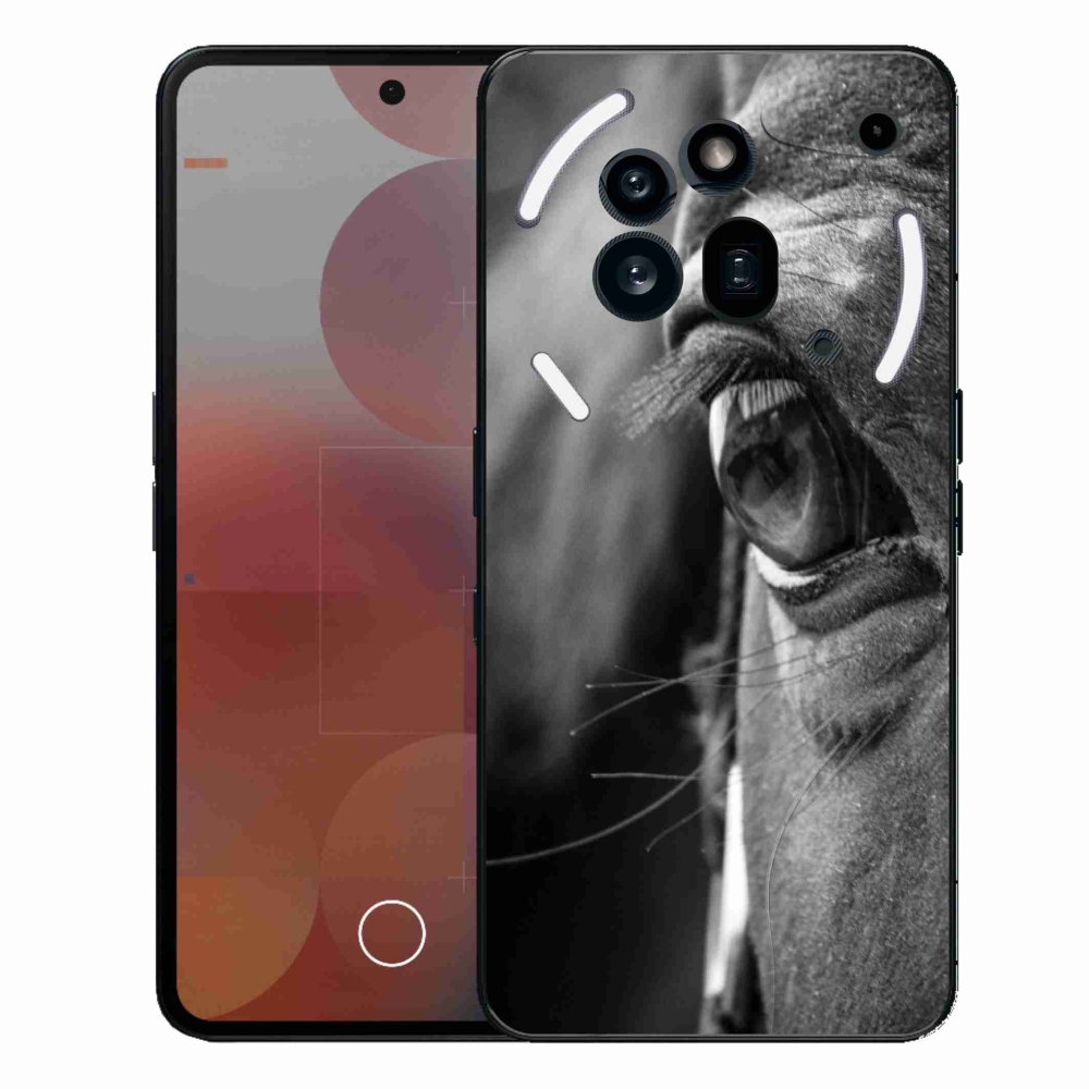 Gélový kryt mmCase na Nothing Phone (3a) Pre - konský pohľad