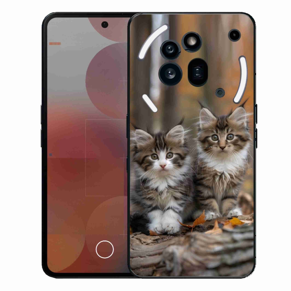 Gélový kryt mmCase na Nothing Phone (3a) Pro - mačacie duo 3