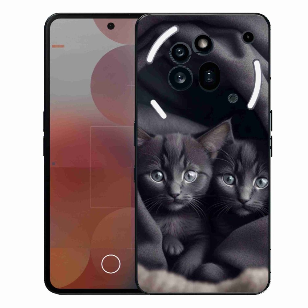 Gélový kryt mmCase na Nothing Phone (3a) Pro - mačacie duo