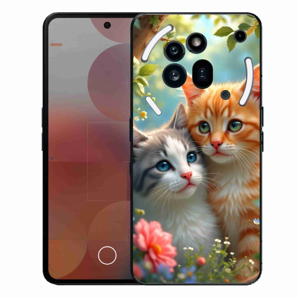 Gélový kryt mmCase na Nothing Phone (3a) Pre - mačacia láska 2
