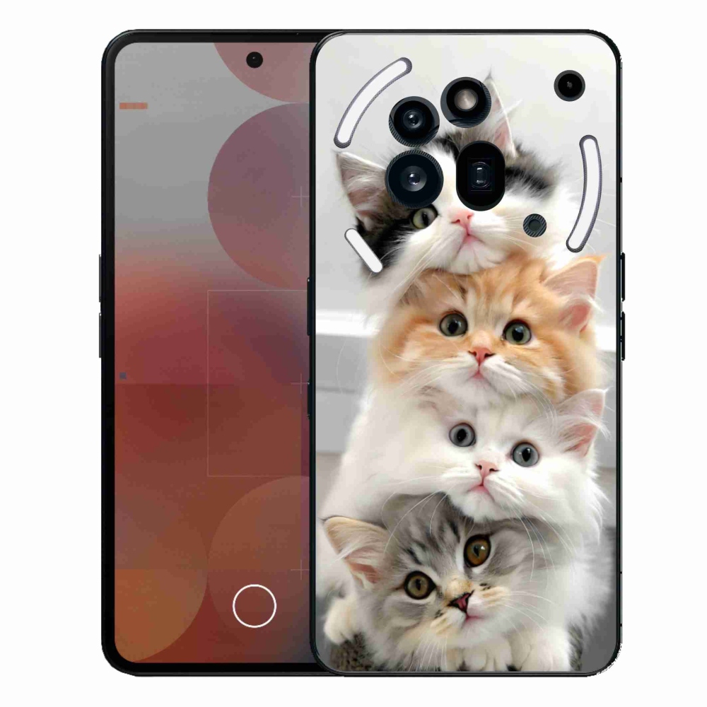 Gélový kryt mmCase na Nothing Phone (3a) Pro - mačacia partia