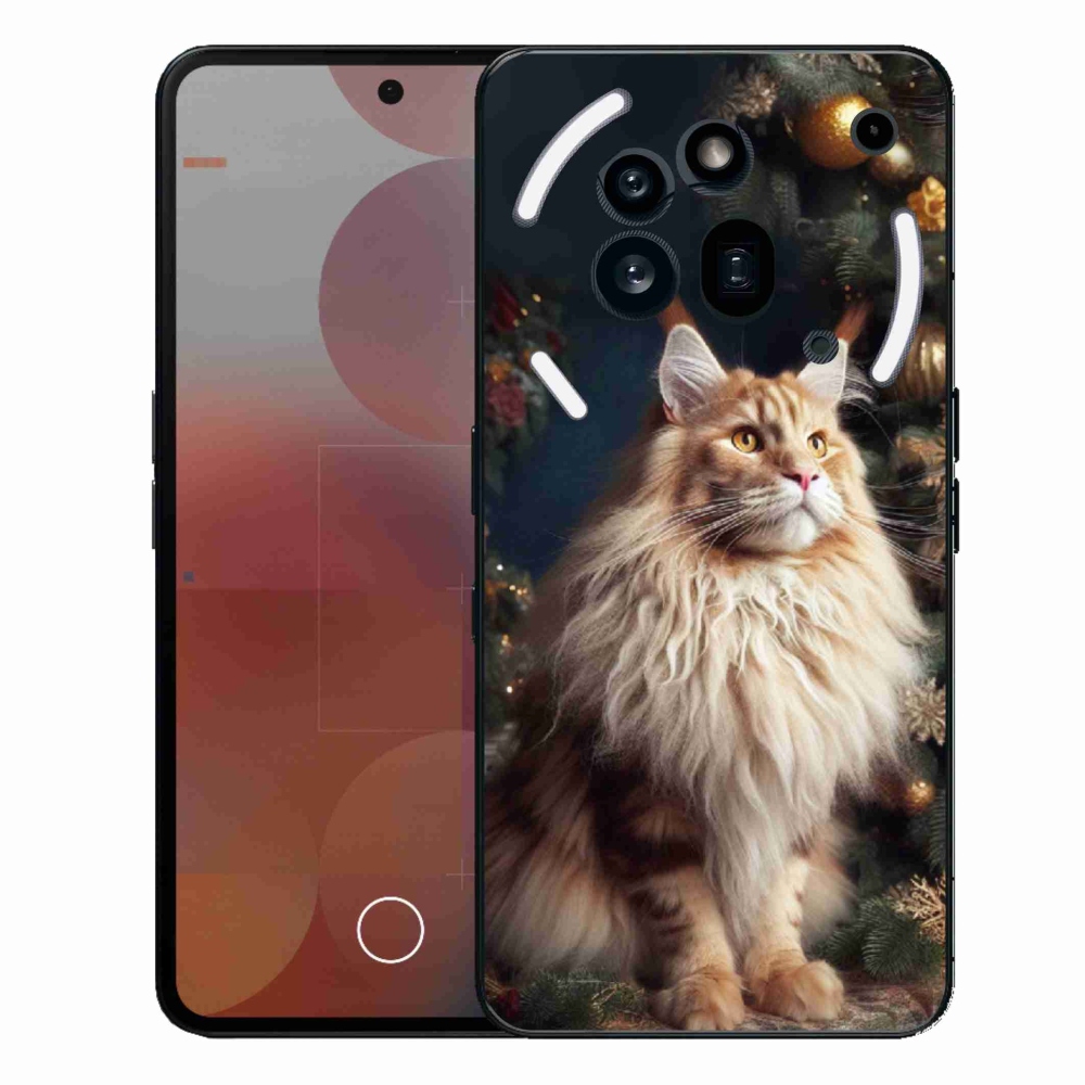 Gélový kryt mmCase na Nothing Phone (3a) Pro - mačka pri stromčeku