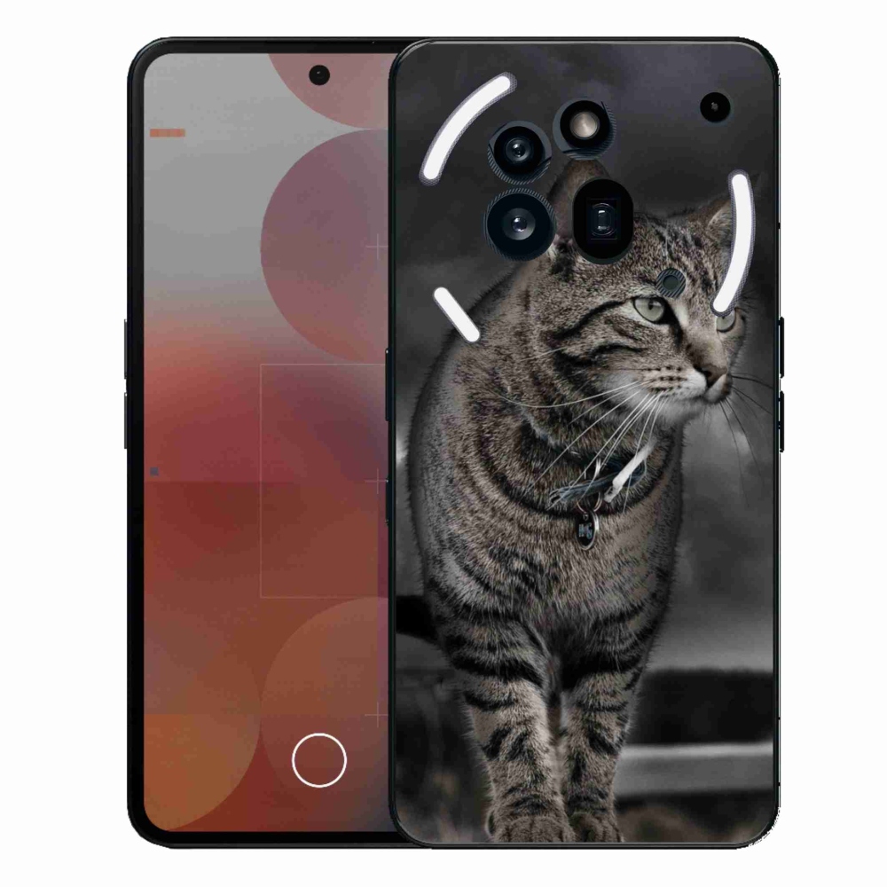 Gélový kryt mmCase na Nothing Phone (3a) Pre - mačka