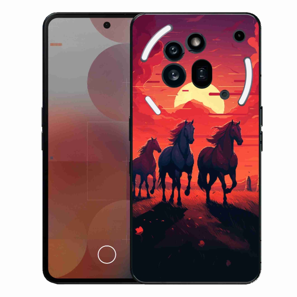 Gélový kryt mmCase na Nothing Phone (3a) Pre - kone a západ slnka