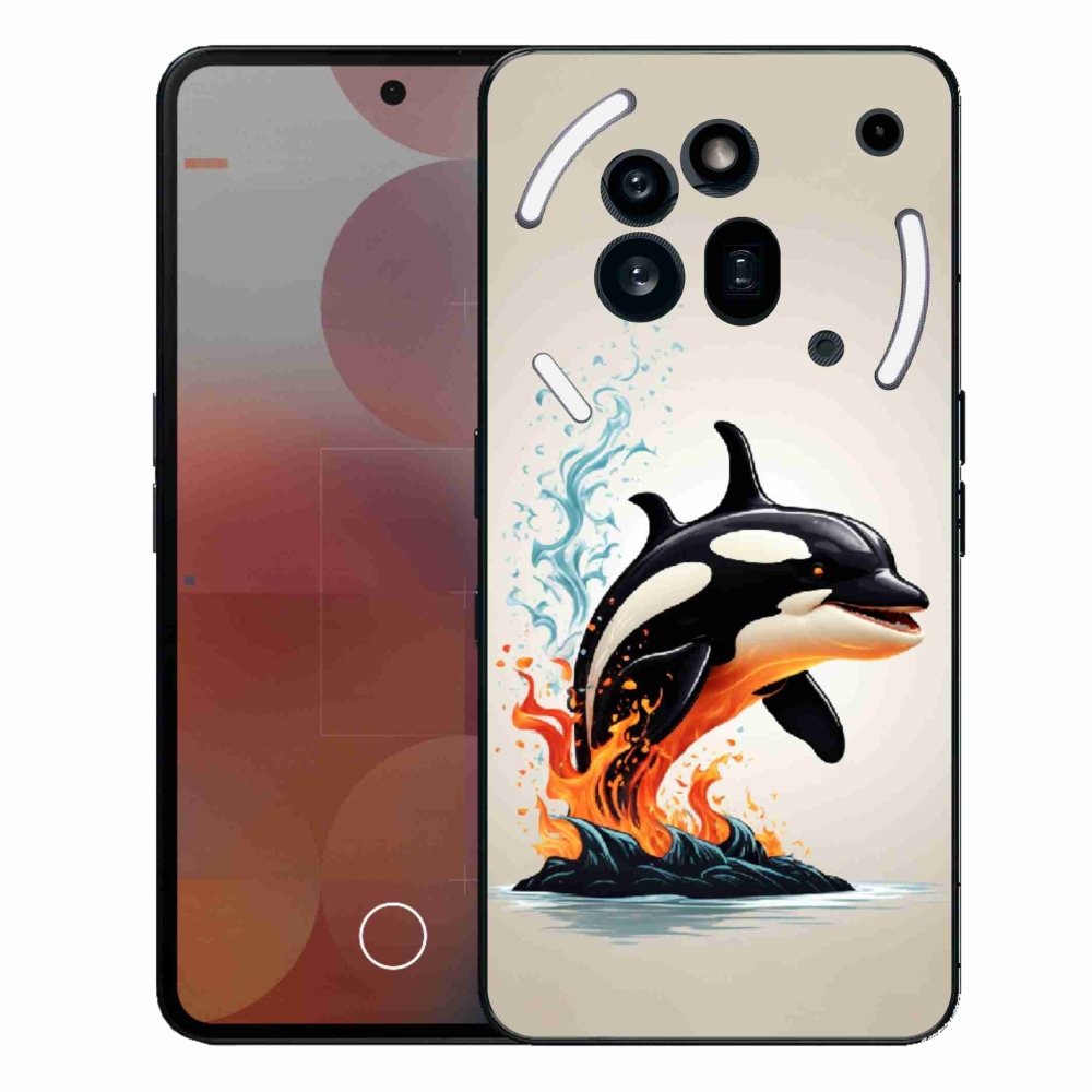 Gélový kryt mmCase na Nothing Phone (3a) Pro - kosatka