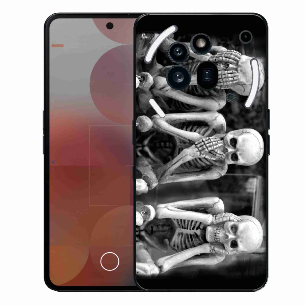 Gélový kryt mmCase na Nothing Phone (3a) Pre - kostlivci
