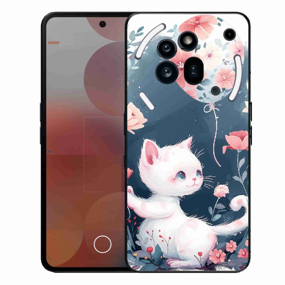 Gélový kryt mmCase na Nothing Phone (3a) Pro - mačiatko s balónikom