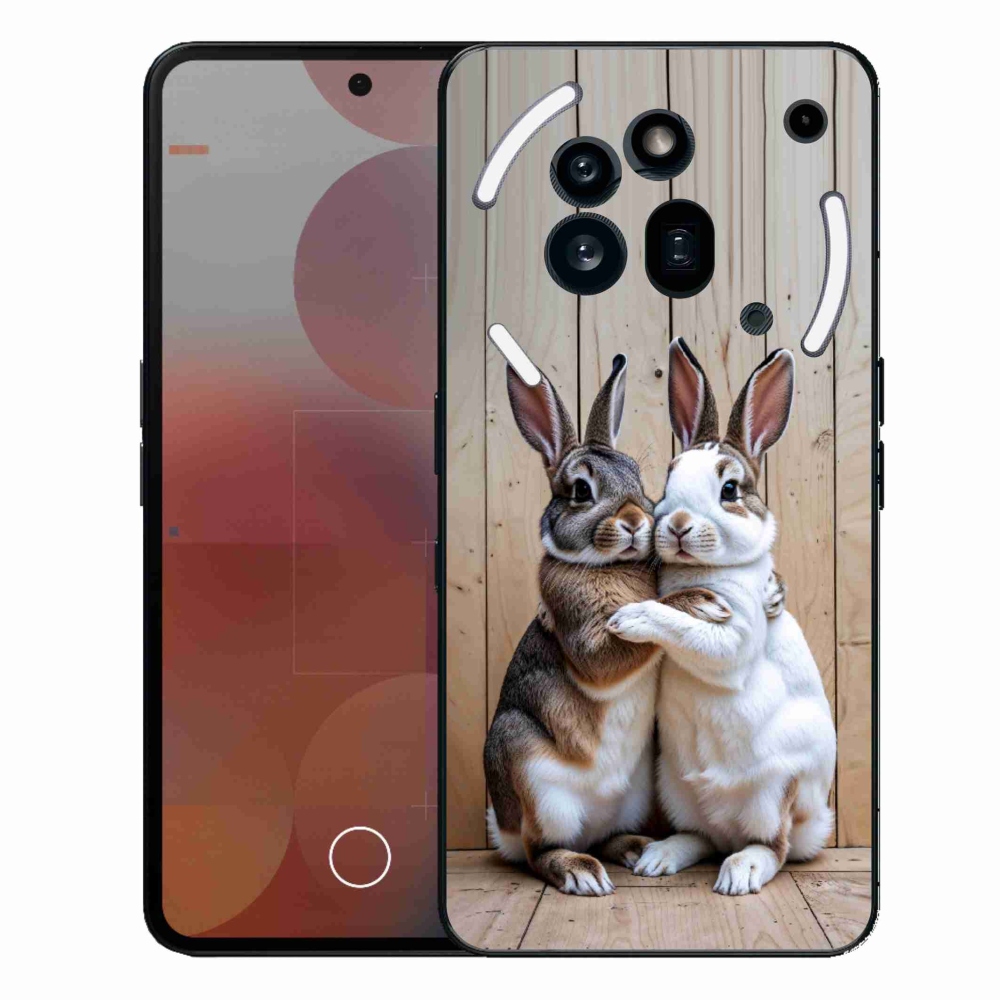 Gélový kryt mmCase na Nothing Phone (3a) Pre - králičie pár
