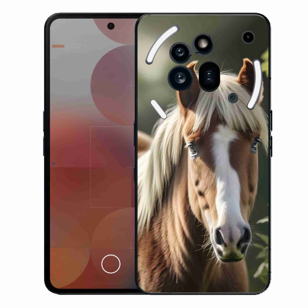 Gélový kryt mmCase na Nothing Phone (3a) Pro - kôň so svetlou hrivou