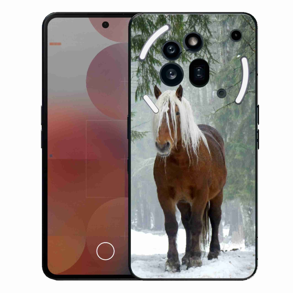 Gélový kryt mmCase na Nothing Phone (3a) Pro - kôň v lese