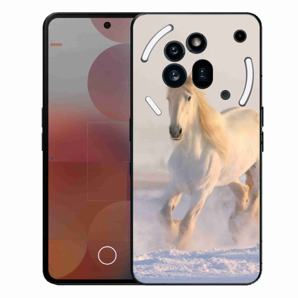 Gélový kryt mmCase na Nothing Phone (3a) Pro - kôň v snehu