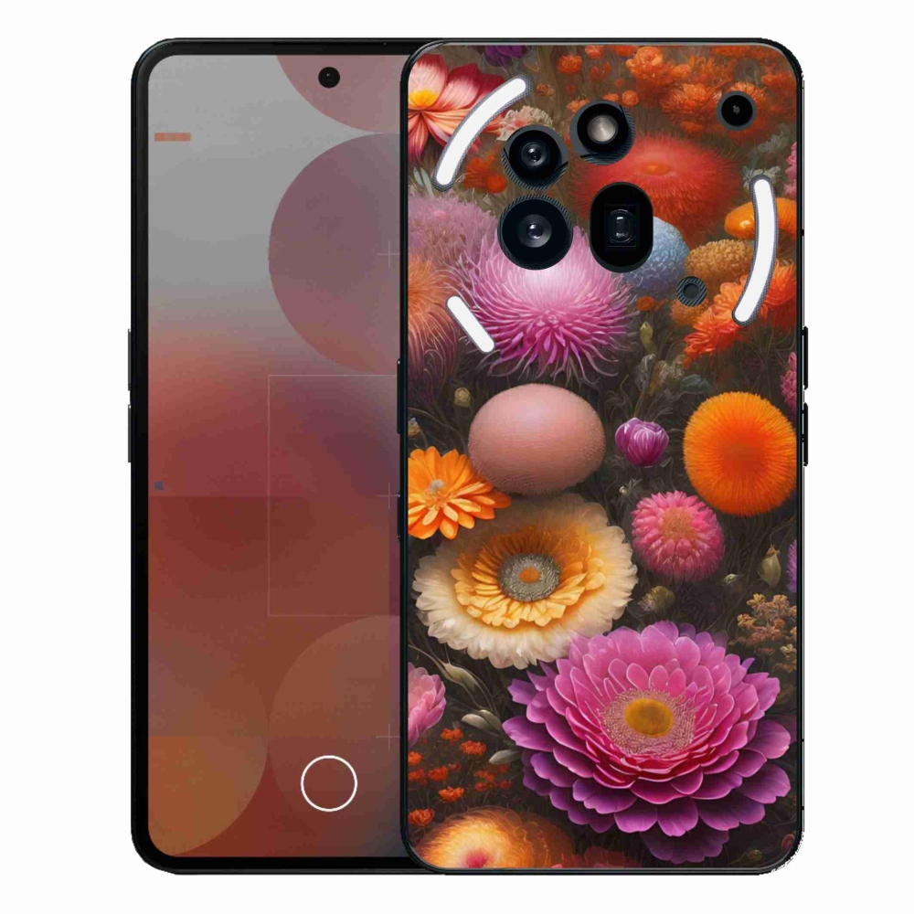 Gélový kryt mmCase na Nothing Phone (3a) Pro - kvetinová kompozícia