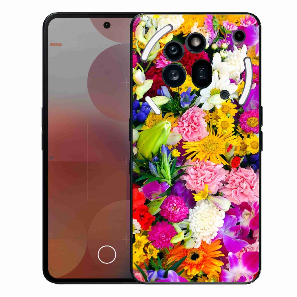 Gélový kryt mmCase na Nothing Phone (3a) Pro - kvety 12