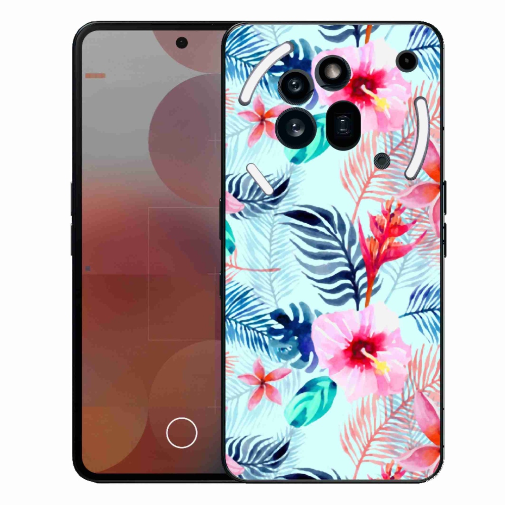 Gélový kryt mmCase na Nothing Phone (3a) Pre - kvety