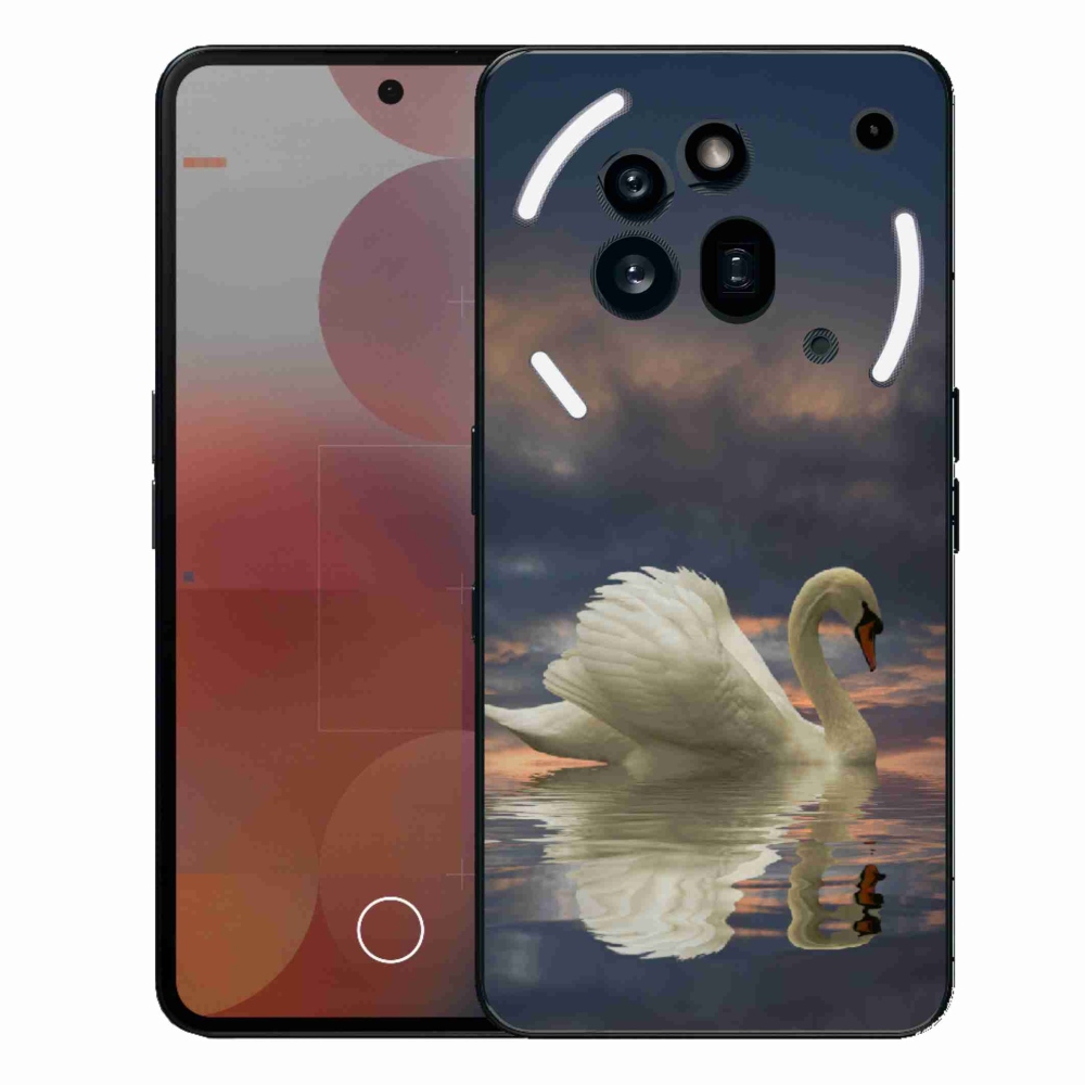 Gélový kryt mmCase na Nothing Phone (3a) Pro - labuť