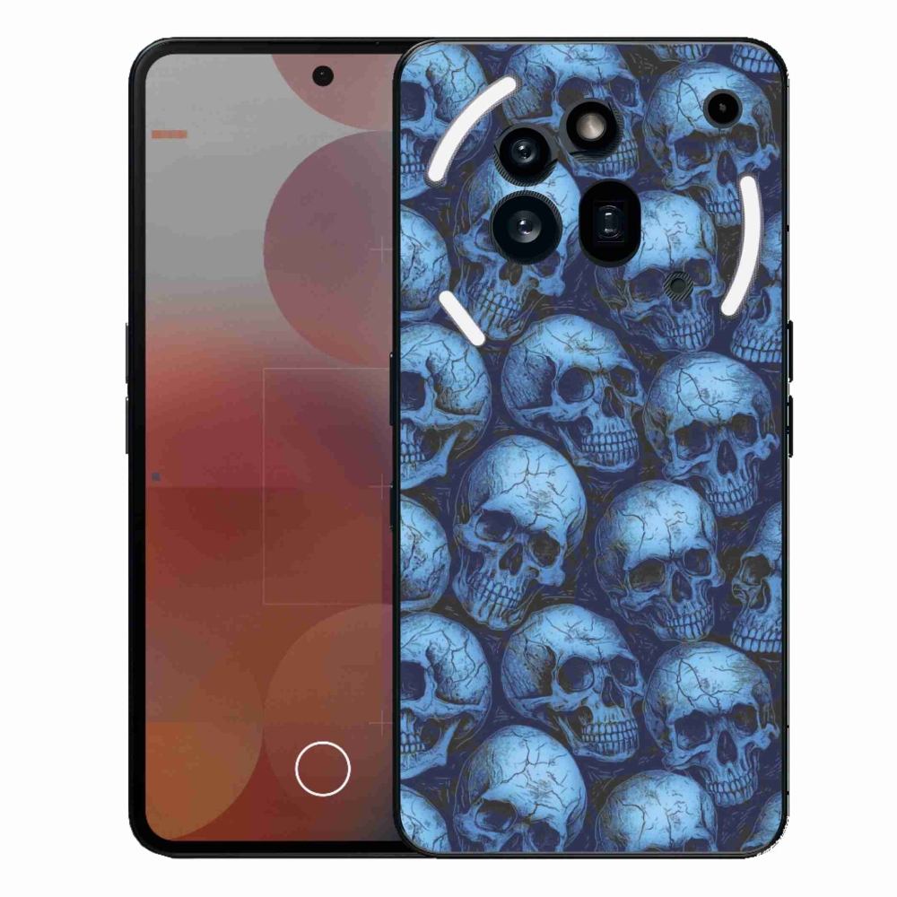 Gélový kryt mmCase na Nothing Phone (3a) Pro - lebky