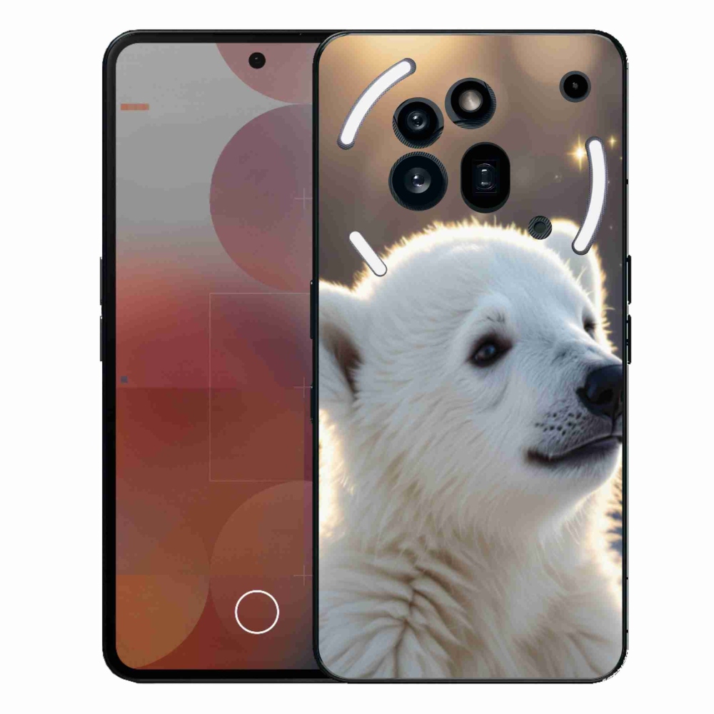 Gélový kryt mmCase na Nothing Phone (3a) Pre - ľadový medveď