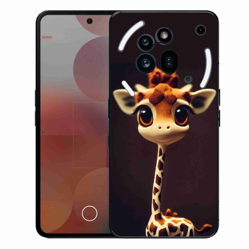 Gélový kryt mmCase na Nothing Phone (3a) Pro - malá žirafa