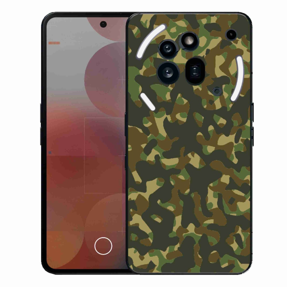 Gélový kryt mmCase na Nothing Phone (3a) Pro - maskáčový vzor 1