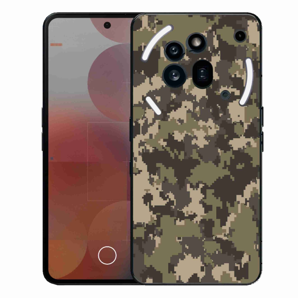 Gélový kryt mmCase na Nothing Phone (3a) Pro - maskáčový vzor 12