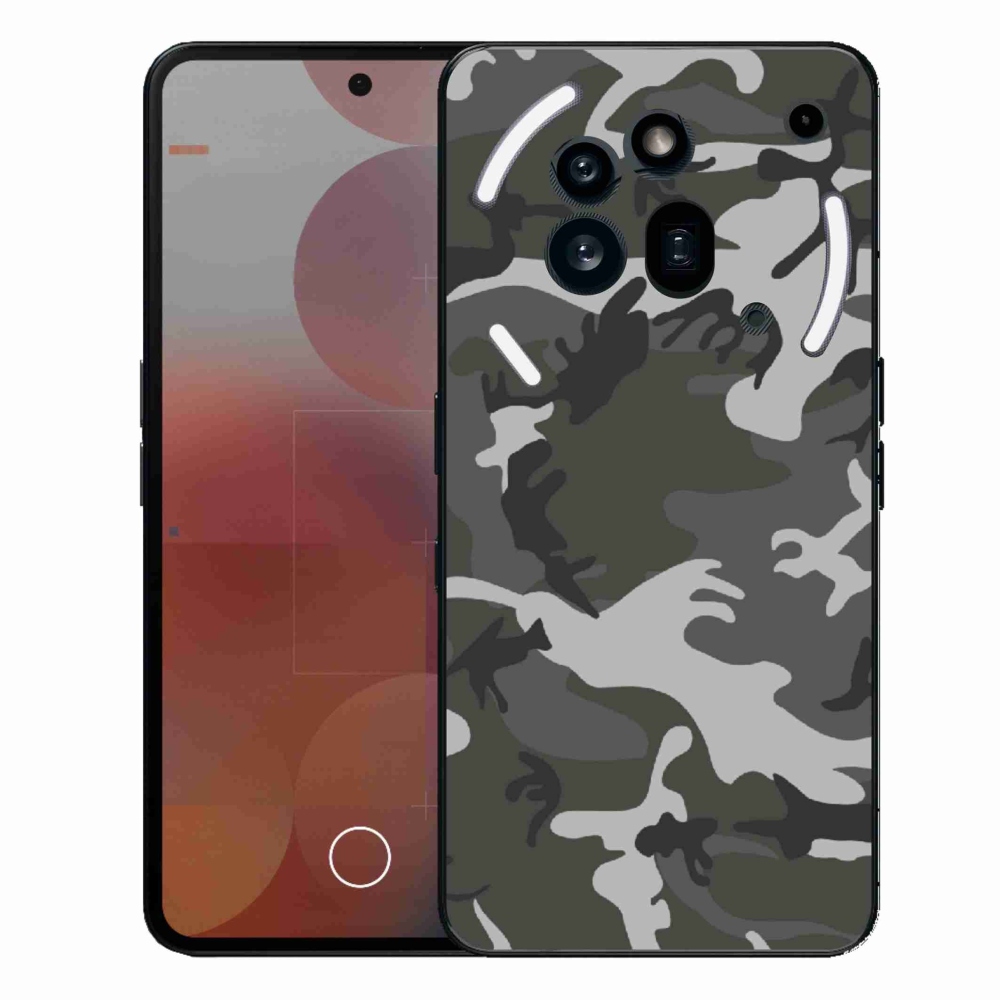 Gélový kryt mmCase na Nothing Phone (3a) Pro - maskáčový vzor